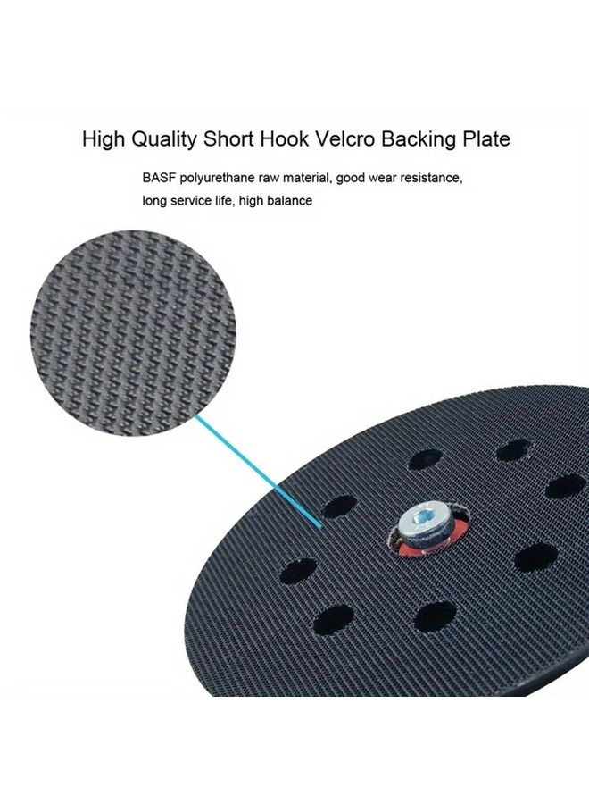 5 Inch 8 Hole Sanding Pad For Air Sander Car Polisher Angle Grinder - Image 5